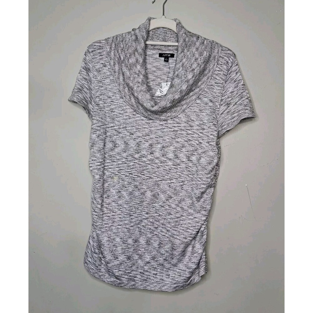 🩷Apt 9 Women's Gray Short Sleeve Shirt Size Large💚